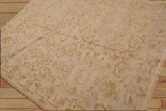 6x9 Hand Knotted French Aubusson Savonnerie 100% Wool Asmara Traditional Oriental Area Rug Beige, Tan Color