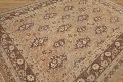 8x10 Tan, Beige Hand Knotted 100% Wool Chobi Peshawar Traditional 200 KPSI Oriental Area Rug