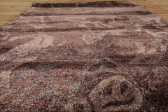 Aizah 4x6 Hand Tufted 100% Viscose Traditional Oriental Area Rug Aubergine, Gray Color