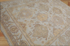 8x10 Hand Knotted 100% Wool Oushak Traditional Oriental Area Rug Gray, Taupe Color