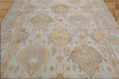 8x10 Hand Knotted 100% Wool Oushak Traditional Oriental Area Rug Gray, Taupe Color