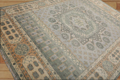 8x10 Hand Knotted Persian 100% Wool Oushak Traditional Oriental Area Rug Gray,Celadon Color