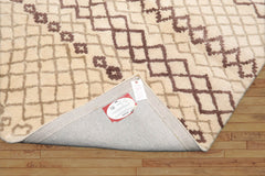 Bagatelle 5x7 Hand Tufted 100% Wool Moroccon Modern & Contemporary Oriental Area Rug Ivory, Gray Color