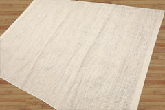 LoomBloom 5x8 Handmade Ivory Designer Kilim Wool Oriental Area Rug