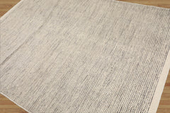 LoomBloom 5x8 Handmade Ivory Designer Kilim Wool Oriental Area Rug