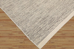 LoomBloom 5x8 Handmade Ivory Designer Kilim Wool Oriental Area Rug