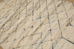 LoomBloom 5x8 Geometric Hand-Knotted Moroccan Rug