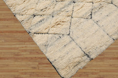 LoomBloom 5x8 Geometric Hand-Knotted Moroccan Rug
