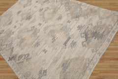 LoomBloom Hand Woven Beige Southwestern Moroccan Wool Rug 5x8