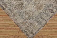 LoomBloom 5x8 Beige Hand-knotted Southwestern Moroccan Wool Oriental Area Rug