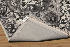 LoomBloom Hand Woven White Oriental Area Rug 5x8 in Traditional Kilim Wool