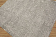 5x8 Gray Hand Woven Rustic/Primitive Moroccan Wool Oriental Area Rug by LoomBloom