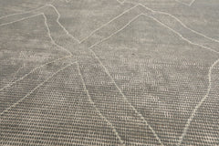 5x8 Gray Hand Woven Rustic/Primitive Moroccan Wool Oriental Area Rug by LoomBloom