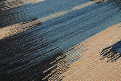 LoomBloom Hand Woven Contemporary Ikat Wool Oriental Area Rug Beige 5x8