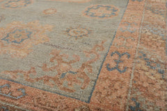 3x5 Mint, Blush, Ivory Color Hand Knotted All-Over 100% Wool Traditional Oriental Rug