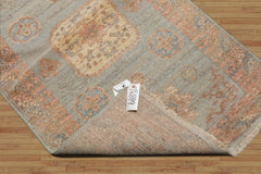 3x5 Slate, Blush, Ivory Color Hand Knotted All-Over 100% Wool Traditional Oriental Rug