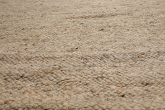 LoomBloom 9x12 Beige Hand Woven Flatweave Wool Oriental Area Rug with Contemporary Design