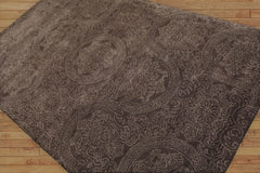 Lizabeth 5x8 Hand Tufted Hand Made 100% Wool Patterned Transitional Oriental Area Rug Brown, Gray Color