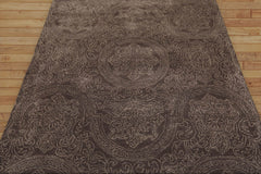 Lizabeth 5x8 Hand Tufted Hand Made 100% Wool Patterned Transitional Oriental Area Rug Brown, Gray Color