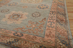 3x5 Mint, Blush, Brown Color Hand Knotted All-Over 100% Wool Traditional Oriental Rug