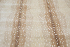 8 x 10Multicolor Tan Brown Color Hand Tufted Animal Print 100% Wool Modern Oriental Rug