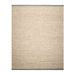 LoomBloom 9x12 Beige Hand Woven Flatweave Wool Oriental Area Rug with Contemporary Design
