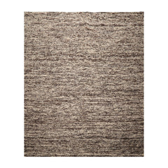 LoomBloom 9x12 Geometric Flatweave Wool Rug in Contemporary Beige Design