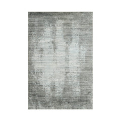 5x7 Gray, Silver Hand Knotted 100% Wool Modern & Contemporary Oriental Area Rug