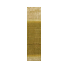 Runner Olive, Green Hand Knotted Tibetan 100% Wool ombre Modern & Contemporary Oriental Area Rug