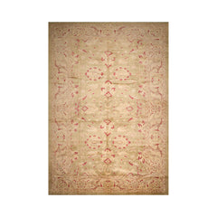 Palace Pistacchio, Beige Hand Knotted 100% Wool Chobi Peshawar Traditional Oriental Area Rug