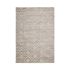 LoomBloom Hand Knotted Oriental Area Rug with Geometric Design in 5x8 Beige