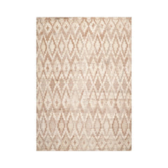LoomBloom 5x8 Oriental Beige Hand Woven Southwestern Kilim Wool Area Rug