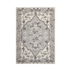 LoomBloom 5x8 Gray Handmade Traditional Kilim Wool Oriental Accent Rug