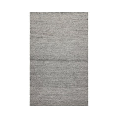 LoomBloom Hand Woven Modern Ribbed Wool Oriental Area Rug in 5x8 Tone On Tone Gray