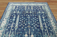 Multi Size Blue, Aqua Hand Knotted Arts & Crafts 100% Wool Turkish Oushak Traditional Oriental Area Rug