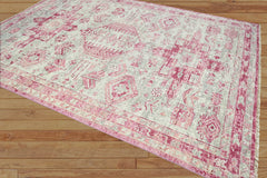 Multi Size Pink, Gray Hand Knotted Arts & Crafts 100% Wool Turkish Oushak Traditional Oriental Area Rug