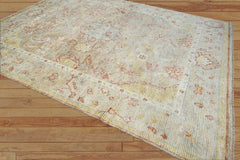 9x12 Tan, Beige Hand Knotted Afghan Oushak 100% Wool Oushak Traditional Oriental Area Rug