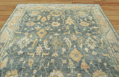 9x12 Hand Knotted 100% Wool Traditional Oriental Area Rug denim Color
