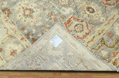 9x12 Gray Hand Knotted 100% Wool Traditional Oriental Area Rug