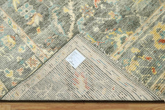 9x12 Hand Knotted 100% Wool Traditional Oriental Area Rug Gray, Charcoal Color