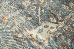 9x12 Hand Knotted 100% Wool Traditional Oriental Area Rug Gray, Charcoal Color
