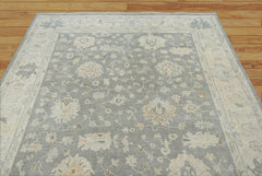 Multi Size Gray, Beige Muted Earth Tones Color Hand Knotted Oushak Wool Traditional Oriental Rug