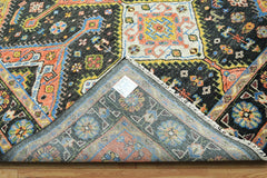 9x12 Hand Knotted 100% Wool Oushak Traditional Oriental Area Rug Charcoal, Multi Color