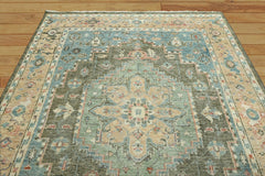 8x10 Hand Knotted 100% Wool Oushak Traditional Oriental Area Rug Dark Brown, Gold Color