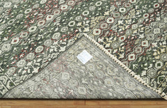 8x10 Black, Gray Hand Knotted 100% Wool Oushak Traditional Oriental Area Rug