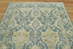 8x10 Hand Knotted 100% Wool Oushak Traditional Oriental Area Rug Light Blue Color