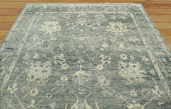 9x12 Hand Knotted 100% Wool Oushak Traditional Oriental Area Rug Carbon, Taupe Color