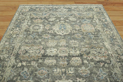8x10 Beige, Gray Hand Knotted 100% Wool Oushak Traditional Oriental Area Rug