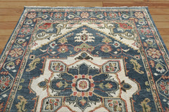 Multi Size Gray, Beige Hand Knotted 100% Wool Arts & Crafts Oriental Area Rug