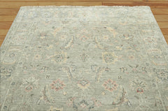 8x10 Hand Knotted 100% Wool Traditional Oriental Area Rug Light Gray Color